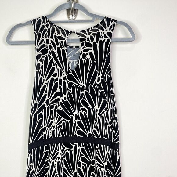 LOFT Jersey Floral Sleeveless Geometric Maxi Dress Women's Size XS - Picture 4 of 9